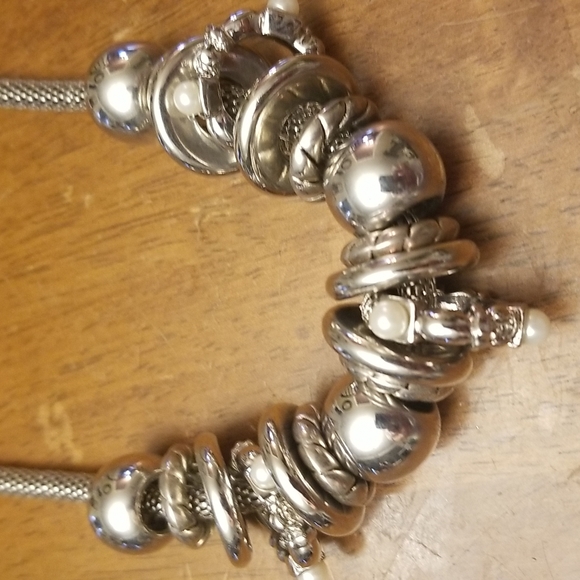 Big chunky silver statement necklace - Picture 5 of 7